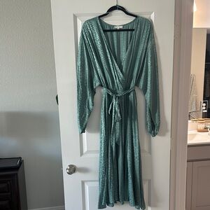 Flying Tomato Seafoam Wrap Dress